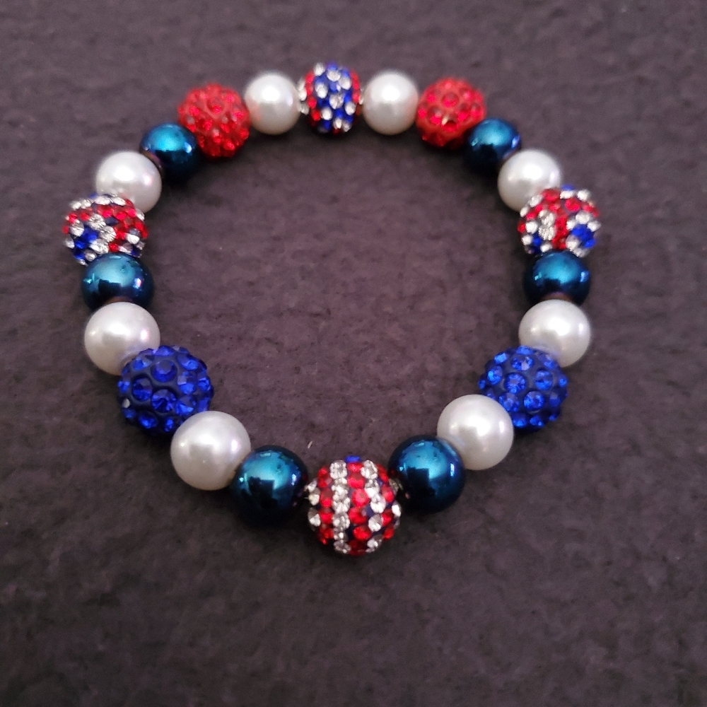 Handmade 4th of July Bracelet